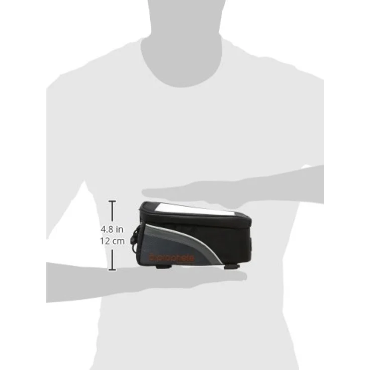 Prophete Fahrradtasche, Rahmentasche, Volumen: 1,5 Liter, wasserabweisend, Farbe schwarz – Bild 5