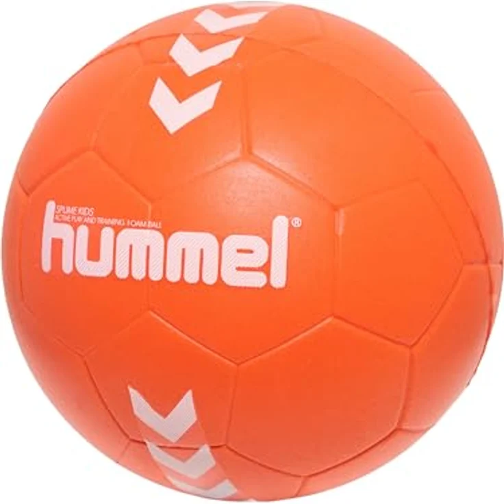 hummel Spume Junior Handball Ball 0, Orange/Weiß – Bild 1