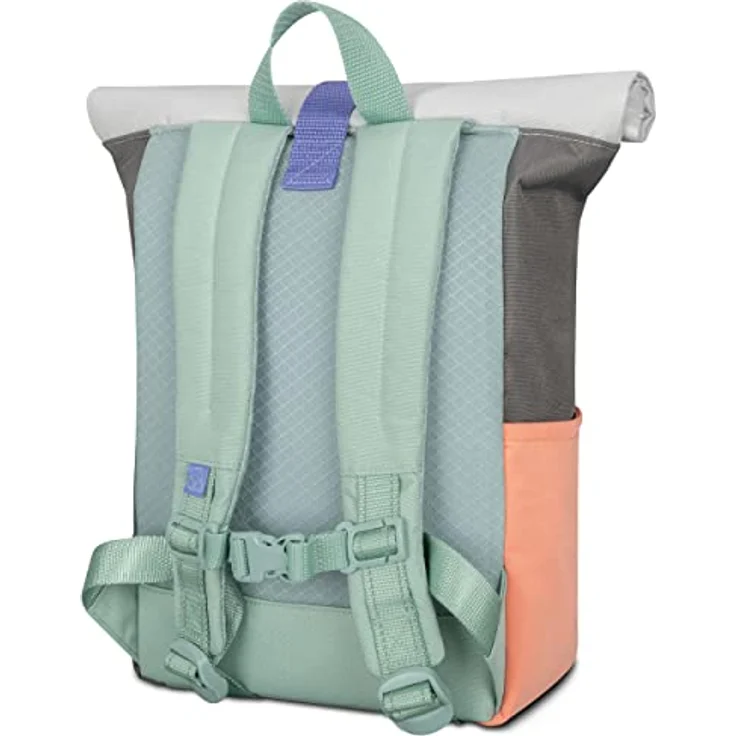 Johnny Urban Rucksack Kinder Jungen & Mädchen Mint - Junior Aaron - Kinderrucksack mit Brustgurt - Aus recyceltem Material - Ab 3 Jahre - 8L - Wasserabweisend – Bild 4