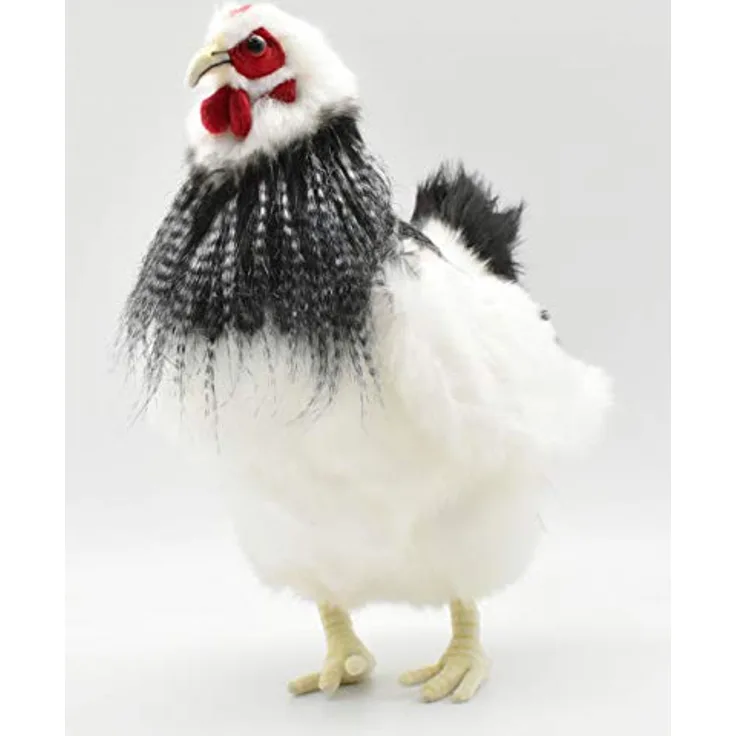 HANSA Plüschtier Henne schwarz und weiß, 31 cm H 5620