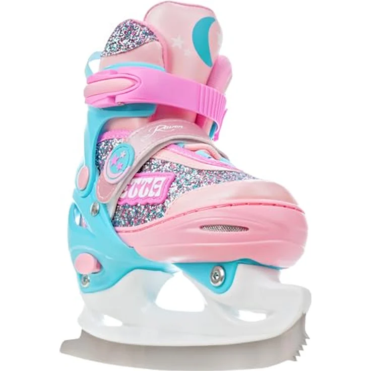 RAVEN 4in1 Inline Skates Triskates Rollschuhe Schlittschuhe Inliner für Kinder Mädchen verstellbar (Etta Blue/Pink, 34-37) – Bild 3