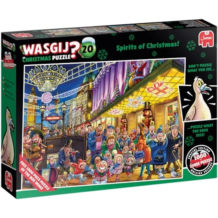 Jumbo Wasgij Christmas 20 - Die Geister der Weihnacht! - 2x1000 Teile Puzzle, klassisches Motiv – Bild 1