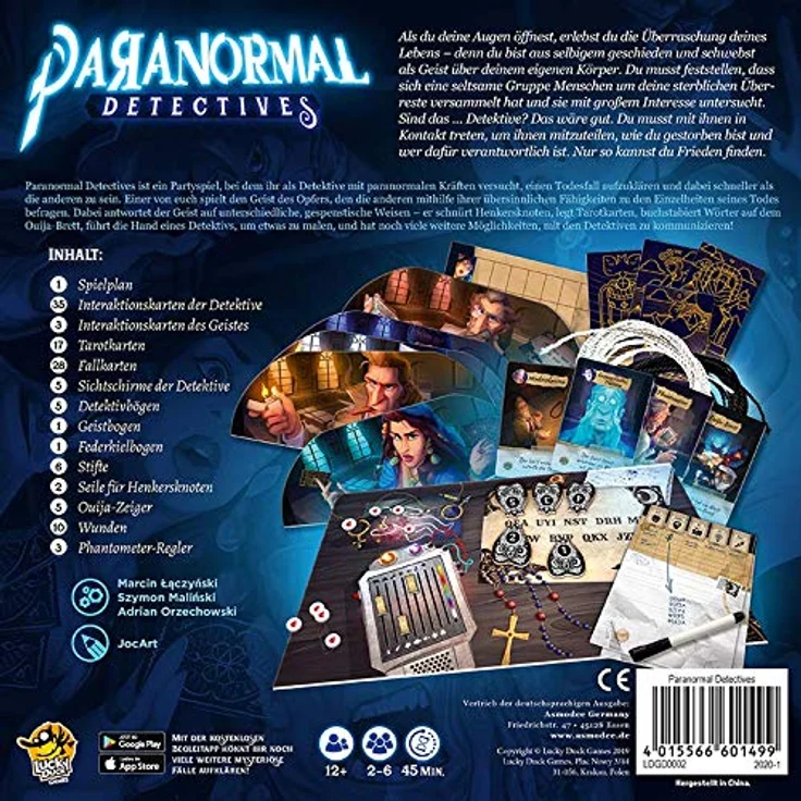 Asmodee LDGD0002 - Paranormal Detectives - Wortspiel, Brettspiel – Bild 4