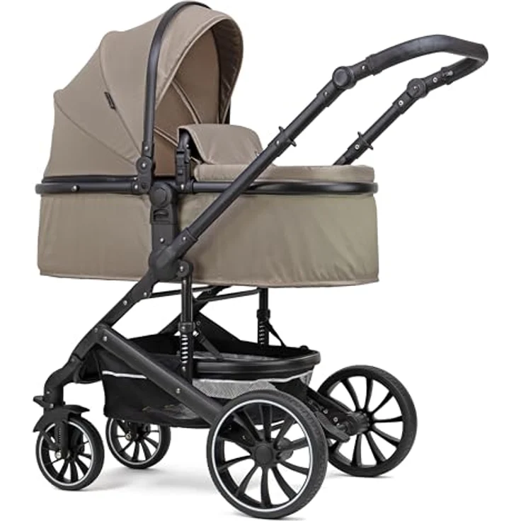 Pixini Kinderwagen Kalani 3in1 Kombikinderwagen, mehrfach verstellbar, höhenverstellbarer Schieber, glossy bronce – Bild 2