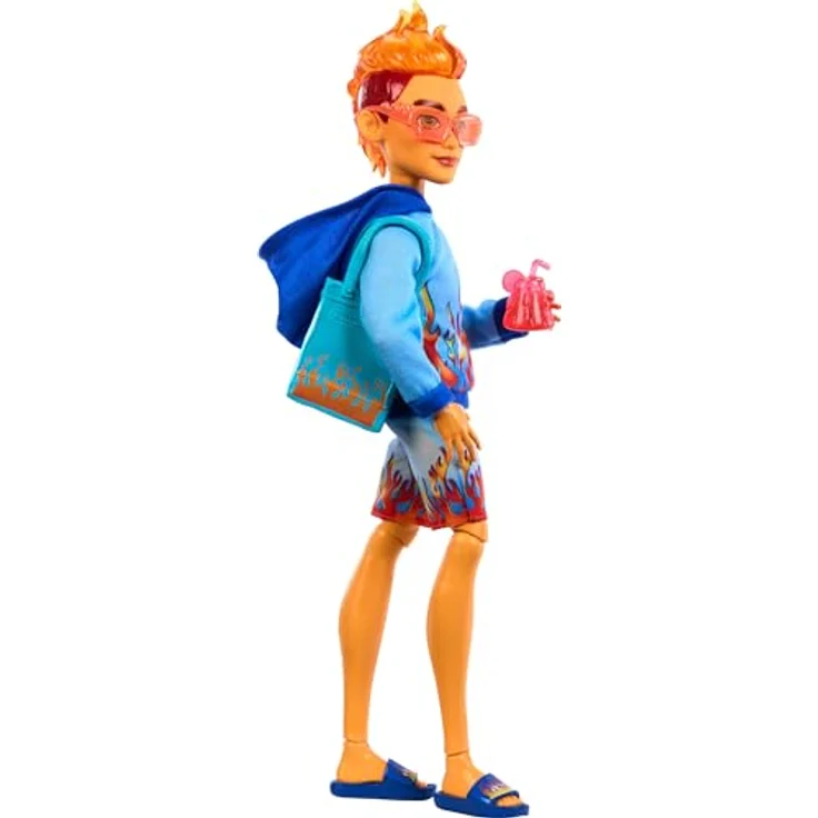 Mattel® Monster High Scare-adice Island Heath Burns Doll, G3-Puppe mit Strandoutfit und Zubehör, feuriges Design – Bild 5