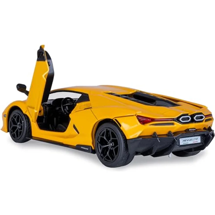 Jamara Lamborghini Revuelto Diecast 1:24, ferngesteuertes Auto in gelb, inkl. Knopfzellen für Kinder ab 36 Monaten – Bild 5