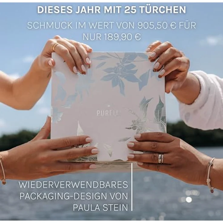 Purelei Damen Schmuckset Elemente Silber Onesize - Mit 6 Ketten, 8 Ohrringen, 4 Ringen, 4 Armbändern, 2 Charms und 1 Fußkettchen – Bild 7