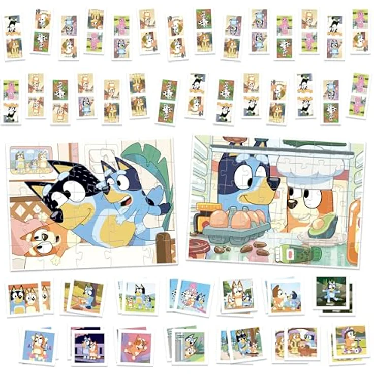 Educa Superpack 4 In 1 Bluey, Spieleset mit Domino, Memory und 2 Puzzles (25+50 Teile) für Kinder ab 3 Jahren – Bild 2
