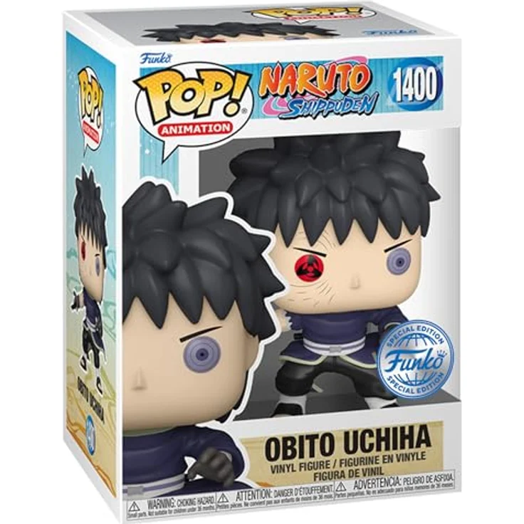 Funko Pop! Animation: Naruto – Obito Uchiha (Exc), Sammelfigur aus Vinyl – 68270, 9,5 cm, langlebiges Vinylmaterial, führende Popkultur-Marke – Bild 1