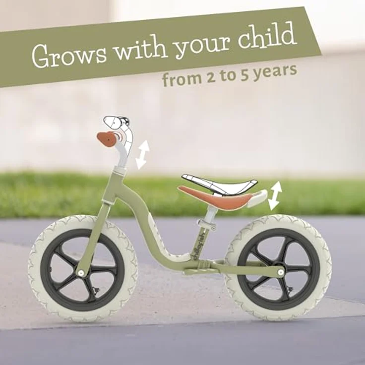 Chillafish Charlie LUX Balance Bike 12", EVA Laufrad mit pannensicheren Reifen, pink – Bild 3