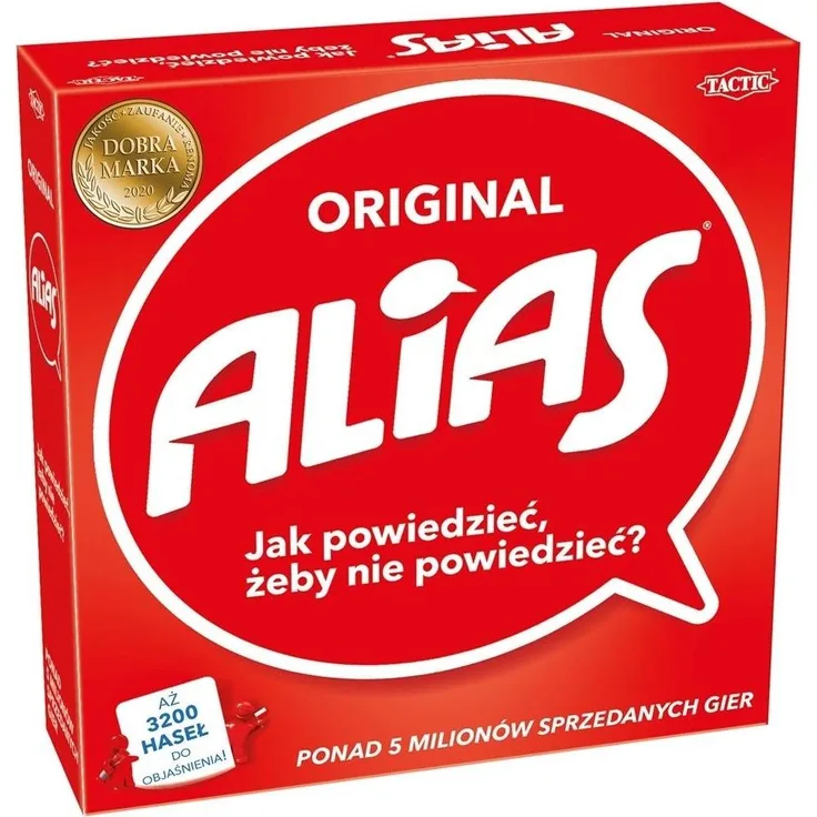 TACTIC Alias Original, Brettspiel mit 400 Karten für 4+ Spieler, kreative Kommunikation und Wortschatzspiel
