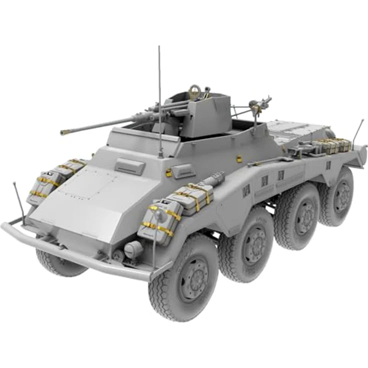 Miniart 1:35 Sd.Kfz.234/3, Modellfahrzeug mit 2 cm Lafette 38 und feinen Innendetails – Bild 1