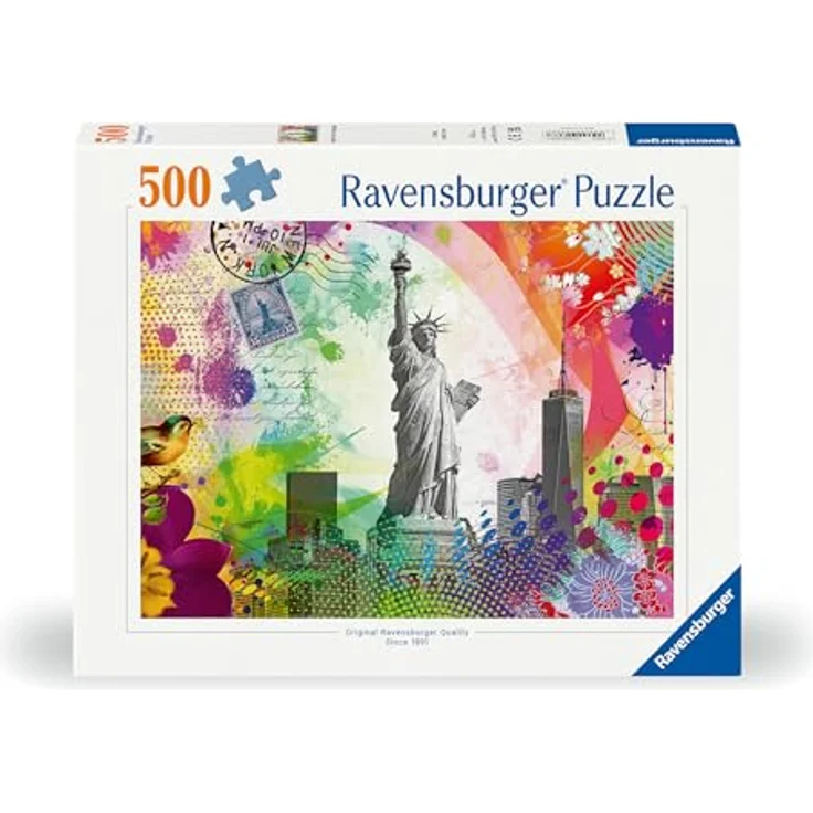 Ravensburger Puzzle 12000368 - Postkarte aus New York - 500 Teile Puzzle für Erwachsene und Kinder ab 12 Jahren, Stadt-Puzzle New York - Qualitäts-Puzzle mit handgefertigten Stanzmessern und reflexfreiem Puzzlebild – Bild 2