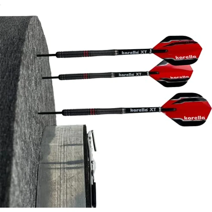 Karella Schallschutz für Steeldartboards, Geräuschreduzierung über 80%, anthrazitfarben – Bild 6