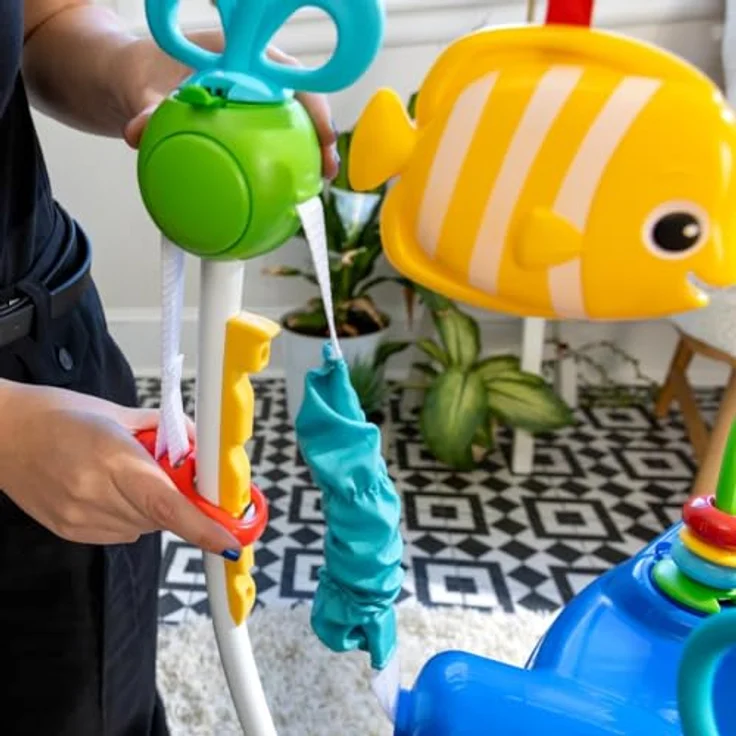 Baby Einstein, Neptune's Ocean Discovery Spring- und Spielcenter mit abnehmbare Spielzeuge, 360° drehba Hopser, Höhenverstellbar, Spricht 3 Sprachen, Babyspielzeug ab 6 Monaten – Bild 15