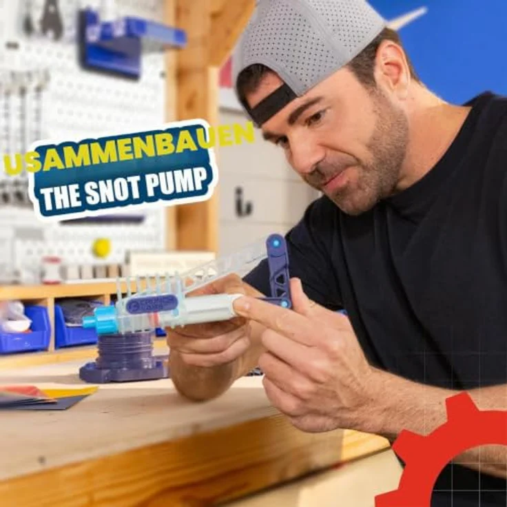 CRUNCH LABS CrunchLabs by Mark Rober Schleimstreich-Labor Bausatz, Experimentierschleim mit Schleim-Pumpe und Furz-Lautsprecher – Bild 3