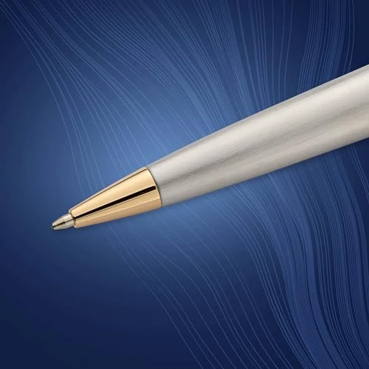 Waterman Expert, Schreibstift mit Edelstahlfeder und gold-plattierten Zierteilen, schwarz – Bild 4