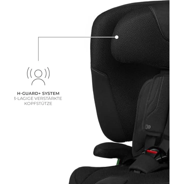 Kinderkraft Fix2Go Autokindersitz Black, 9-36 kg mit Schlaffunktion, Neigungsverstellung und SAFERIDE Sensor – Bild 7