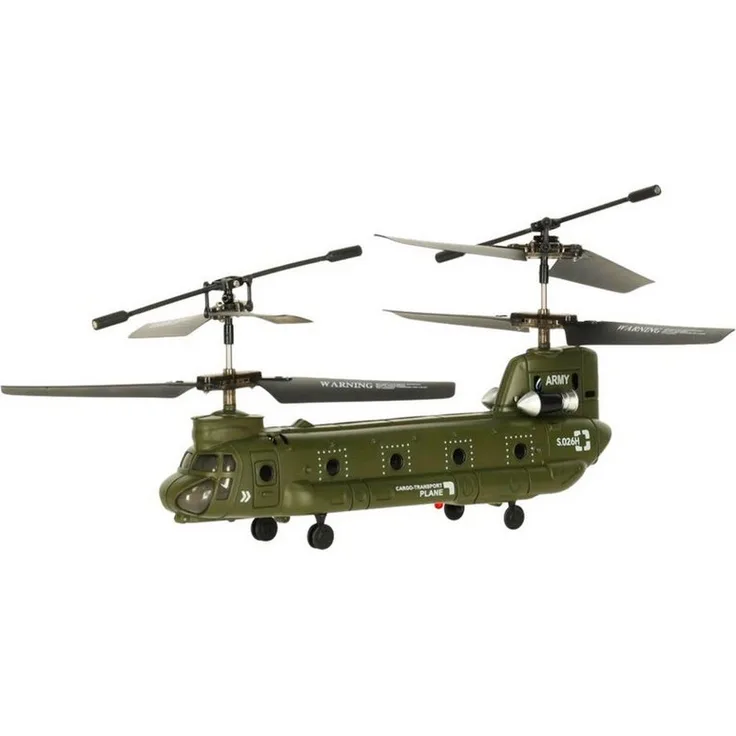 Wisam RC-Hubschrauber Syma S026H-1, Spielzeug-Fernsteuerung in Grün Khaki mit realistischem Fahrerlebnis und robuster Verarbeitung