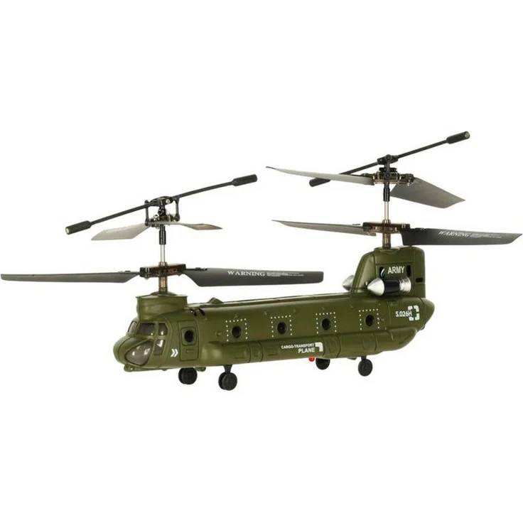 Wisam RC-Hubschrauber Syma S026H-1, Spielzeug-Fernsteuerung in Grün Khaki mit realistischem Fahrerlebnis und robuster Verarbeitung