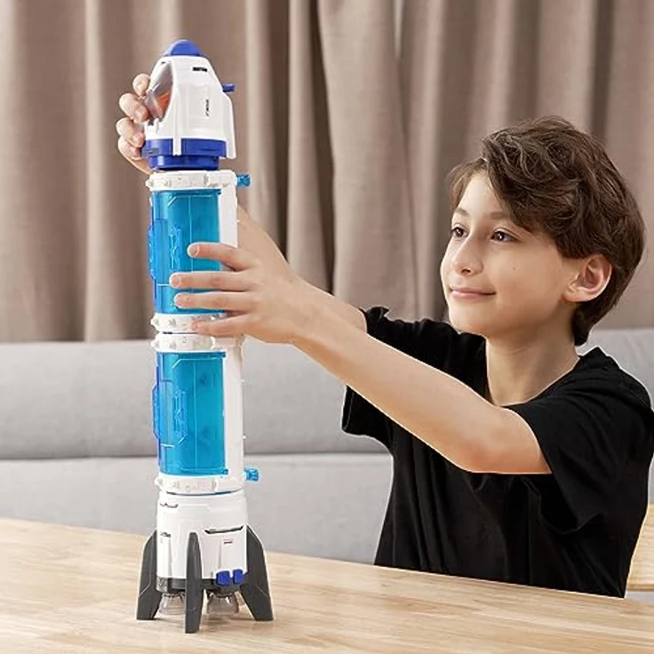 Silverlit – ASTROPOD – Deluxe-Raketenpaket: Charakter- und Fahrzeugbox – Sound- und Lichteffekte – 15 Teile zum Zusammenbauen – Aufbau und Erlebnisse im Weltraumuniversum – Ab 6 Jahren – Bild 2