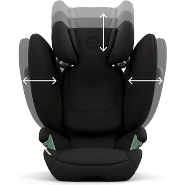 Cybex Gold Kinder-Autositz Solution G2 Comfort, Ab 3 bis 12 Jahre (100-150 cm), Max. 50 kg, Mit ISOFIX, Inkl. neigungsverstellbarer Kopfstütze, Magic Black – Bild 3