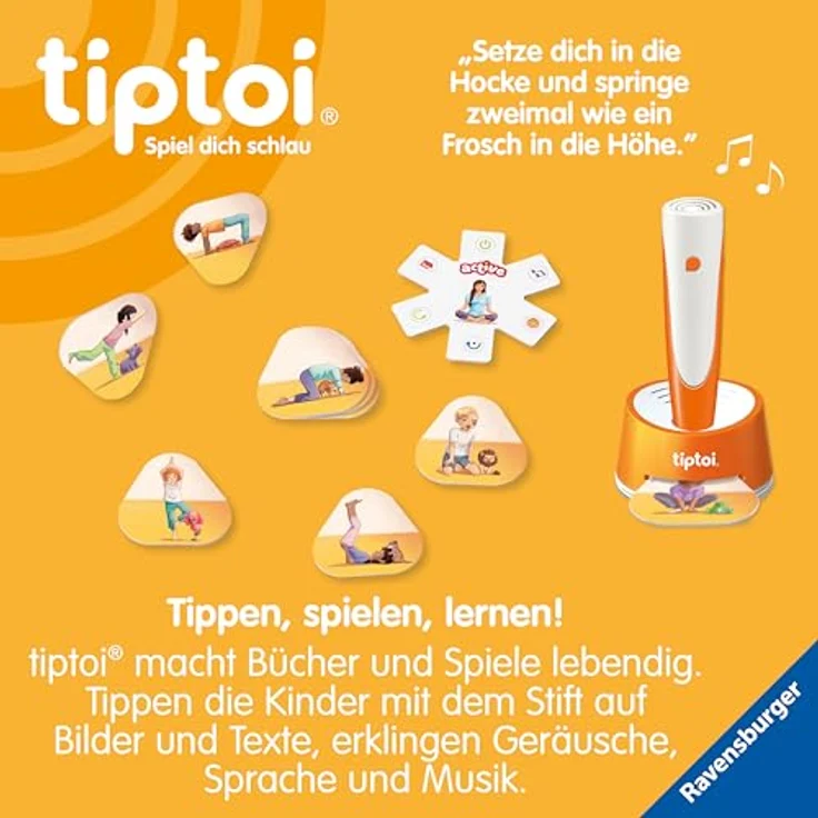 Ravensburger tiptoi® active - Yoga für Kinder, interaktives Spiel zur Förderung der Bewegungskoordination – Bild 5