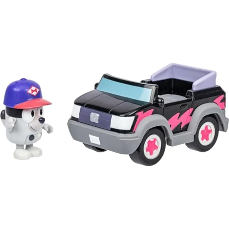 BlueY Pizzamädchen-Auto mit Muffin-Figur, 6 cm groß, bewegliche Gelenke, für Sammelfiguren – Bild 1