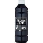 Creativ Art-Manufacture-Design 100263 Textilfarbe für Stoff, 500ml, Schwarz