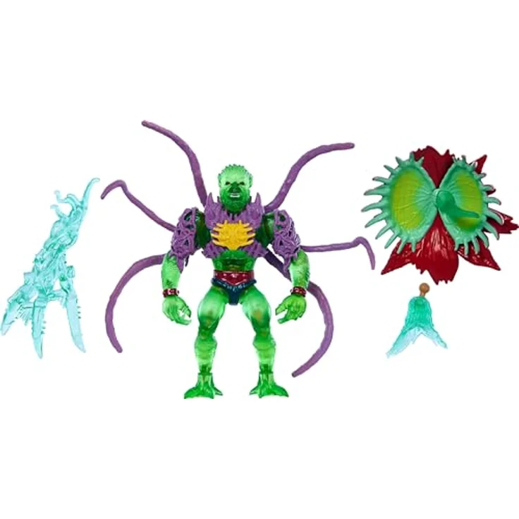 Masters of the Universe Motu x TMNT: Turtles of Grayskull Deluxe Moss Man Figurine, 14 cm, Sammelfigur mit ikonischen Waffen und Zubehör – Bild 1