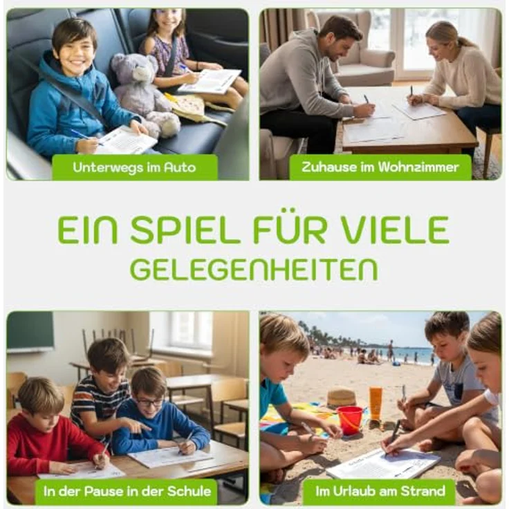 PICTALOO Schiffe Versenken Spielblock Set, 50 Blatt DIN A5, Reisespiel für unterwegs, Familienspiel für Jungen und Mädchen (2X) – Bild 3