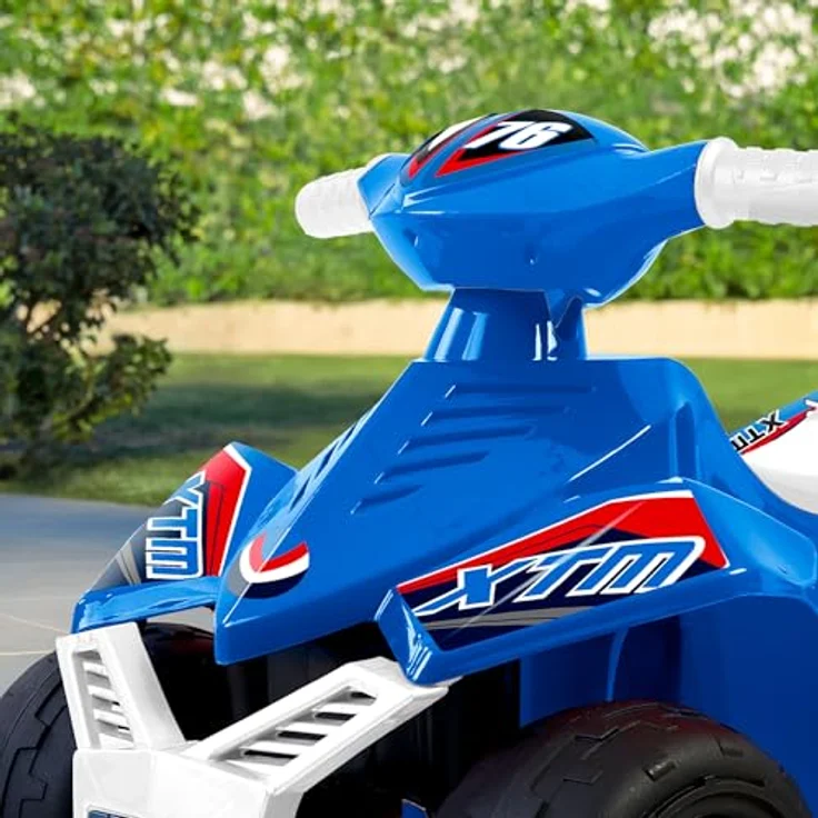FEBER Quad CE-Blue 6V, Elektrofahrzeug für Kinder 18 Monate bis 3 Jahre, mit Gaspedal, große Räder, bis zu 40 Minuten Akkulaufzeit, inkl. Ladegerät – Bild 4