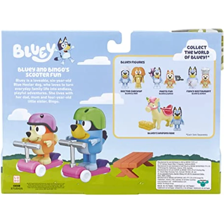 Bluey und Fahrzeug: Figuren (6,3–7,6 cm) mit beweglichen Gelenken, 2er-Pack – Bild 11