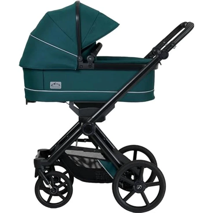 Hartan Kinderwagenset IVY GTR, 3-teiliges Outdoorset in Petrol, mit Federung, 5-Punkte-Gurt und klappbarer Fußstütze, Made in Germany – Bild 7