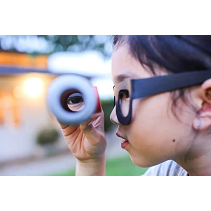 PlanToys Detektiv-Set, Experimentierkasten mit Brille, Walkie-Talkie, Kamera und Periskop, Holzspielzeug – Bild 3