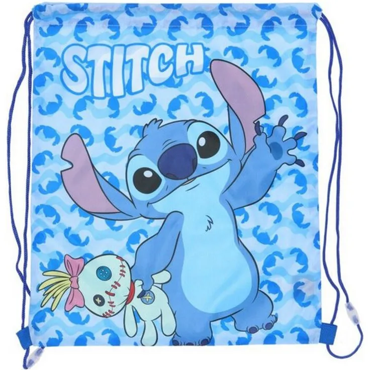 Lilo & Stitch Turnbeutel LIL36-0783, leicht & stylisch für Kinder, ca. 41 x 33 cm, farbenfrohes Stitch-Design