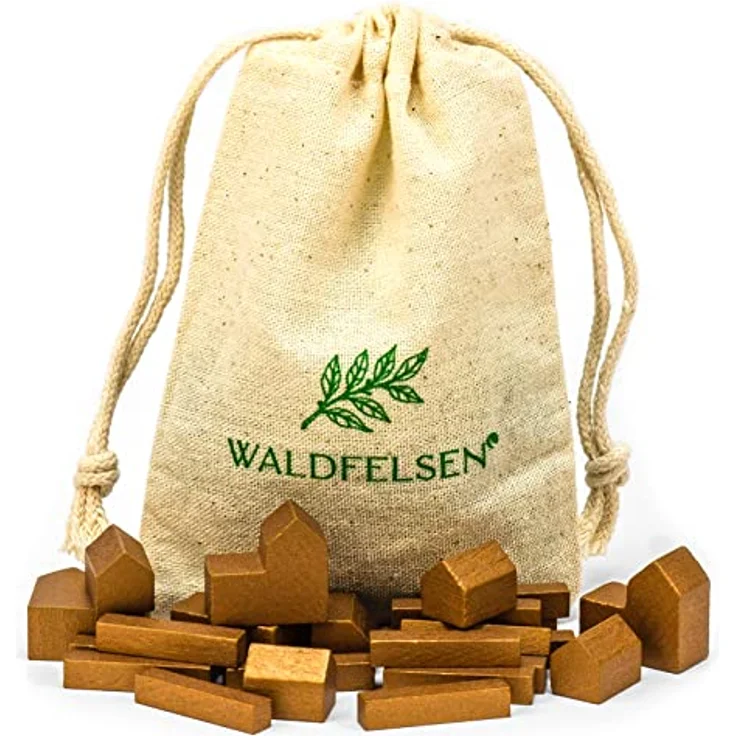 Waldfelsen® Hozfiguren: 4 Städte, 5 Siedlungen und 15 Straßen, bronze, für Die Siedler – Bild 2