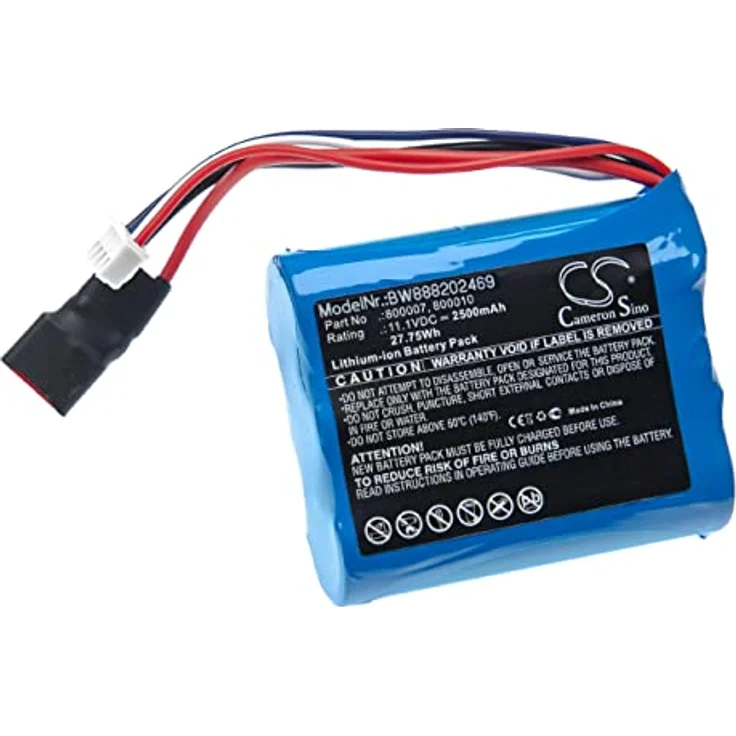vhbw Akku für Carrera 800007, 2500 mAh, 11,1 Volt, Lithium-Ion, wiederaufladbar – Bild 1