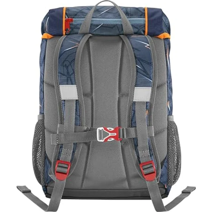 Step by Step Rucksack-Set Kid „Helicopter Sam“, mit Sitzkissen, ergonomischer Mini-Ranzen mit abnehmbarem Brustgurt, für Kindergarten, Vorschule und Freizeit, 13 l, grau-orange – Bild 3