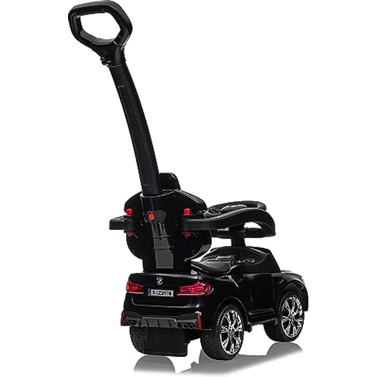 JAMARA 464002 Rutscher, schwarz - Offiziell lizenziert, Musik, Kippschutz, Kofferraum, LED Licht, Hupe, Motorsound, ab 12 Monate – Bild 5