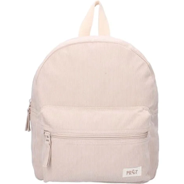 Vadobag Rucksack Ridge and Row, beige Cord Kindertasche für Schule, hochwertige Qualität – Bild 2