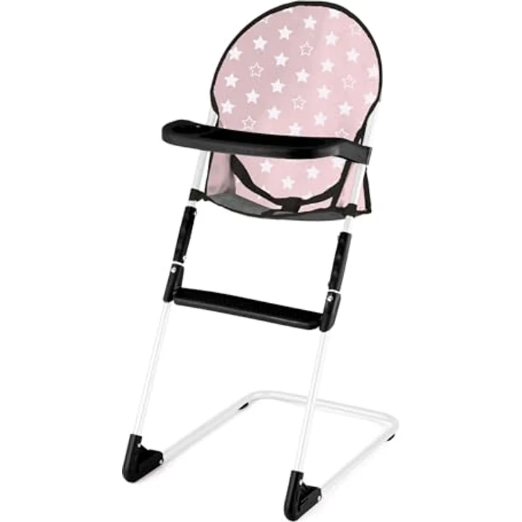Bayer Design 17030AB Puppenwagen Xeo, Verstellbarer Griff, Schwenkschieber, wandelbar als Jogger, Schlafsack, Hochstuhl, Spielbogen, Puppenzubehör, Rosa, Grau – Bild 3