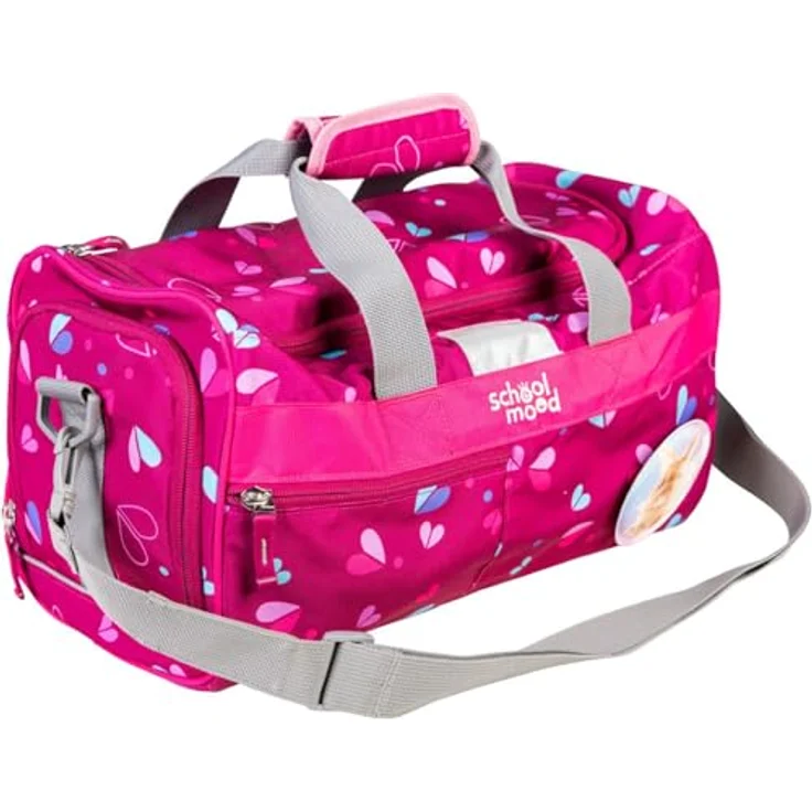 School-Mood Sporttasche 39 cm, pink, 100% Polyester, kompakt und vielseitig für Kinder – Bild 2