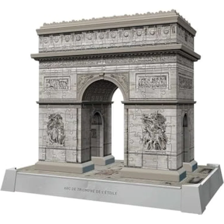Ravensburger 3D Puzzle Iconics: Triumphbogen Paris - mit LED Beleuchtung und 3 Beleuchtungsmodi, Detailgetreue Nachbildung, 216 Teile – Bild 5