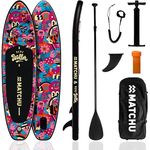 MATCHU Aufblasbares SUP Board, Limited Edition mit Zertifikat, Komplettset, 320x81x15 cm, 150 KG belastbar, Art Collection (Yeye Weller Collection)