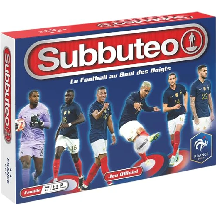 Megableu Subbuteo FFF Französisches Team, Brettspiel für 2 Spieler ab 6 Jahren – Bild 1