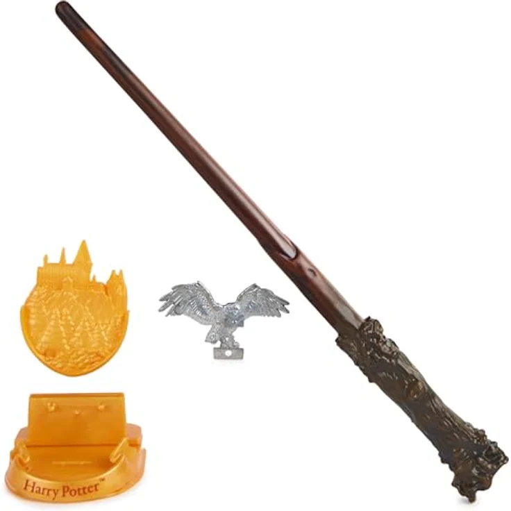 Wizarding World Harry Potter - Authentischer Zauberstab aus Kunststoff mit Hogwarts-Halterung, ca. 30,5 cm, Spielzeug für Kinder ab 14 Jahren, Fanartikel – Bild 1