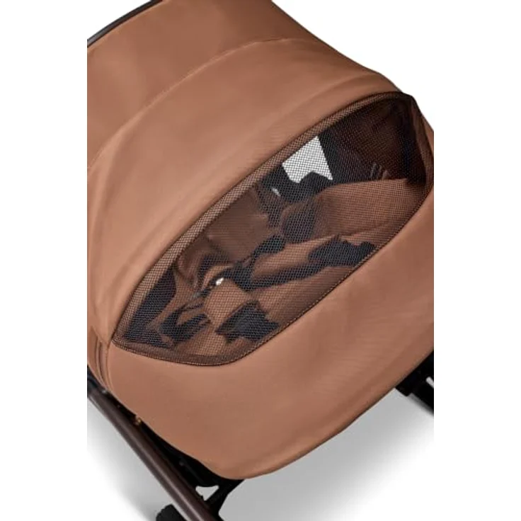 Moon Gio Fold Kombikinderwagen / 2in1 Kinderwagen mit faltbarer Babywanne, Cognac – Bild 5