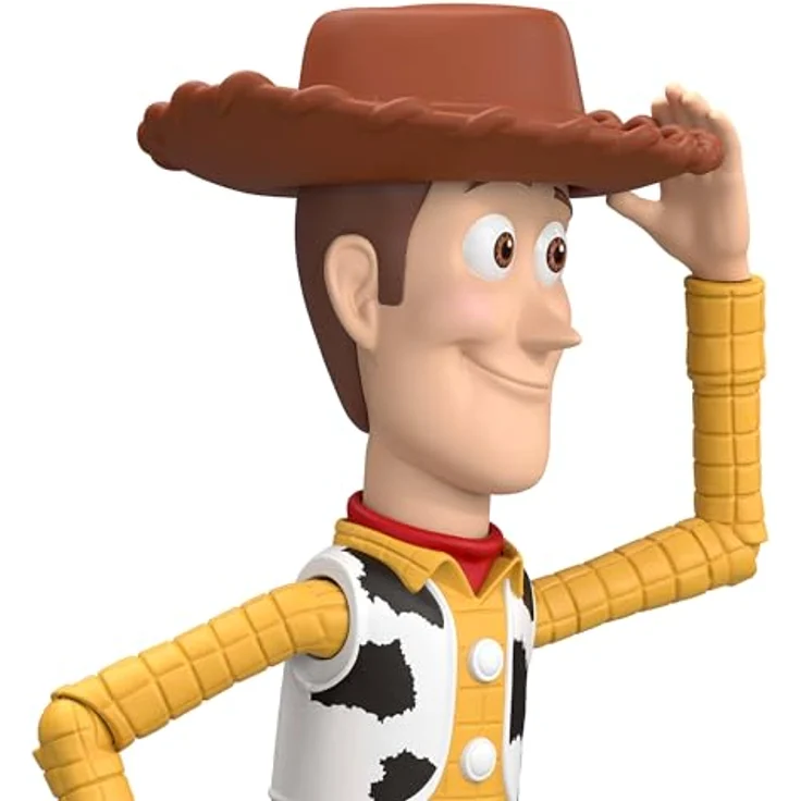 Mattel Disney Pixar Toy Story 5 Holzfigur Woody, 18 cm mit 14 beweglichen Gelenken, für Kinder ab 3 Jahren – Bild 5