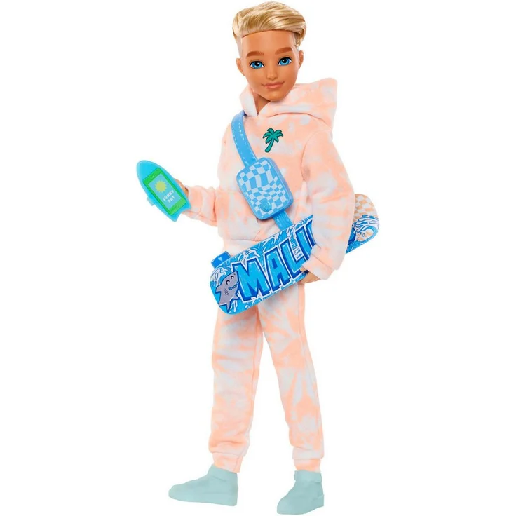 Barbie Anziehpuppe Barbie Dream Besties Ken, Modepuppe mit blonden Haaren und umweltbewusstem Zubehör – Bild 1